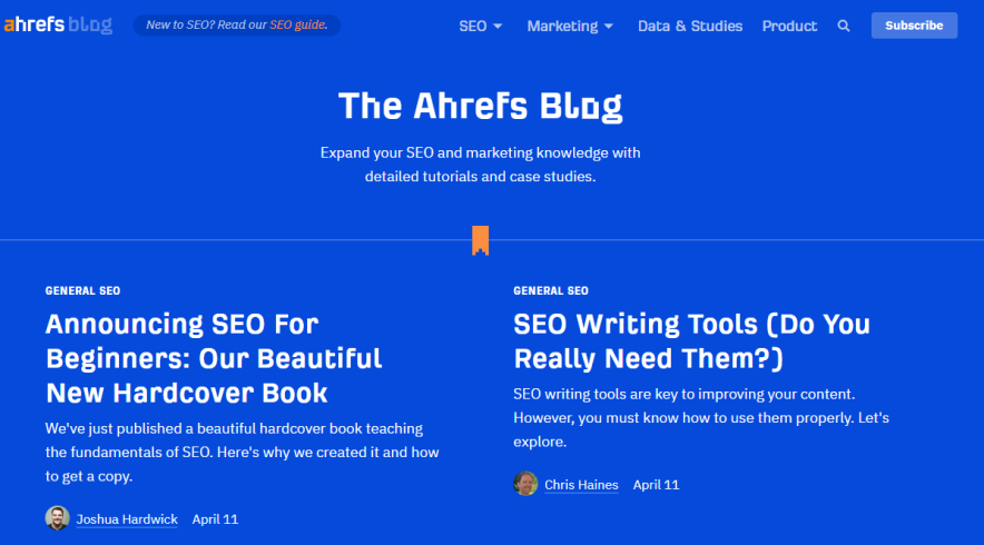 ahrefs seo blog