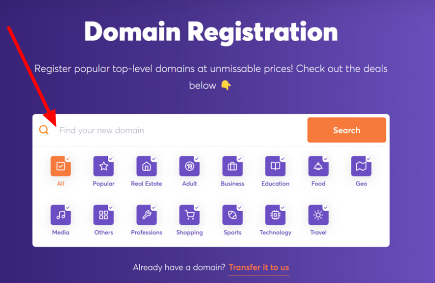chemicloud domain registration