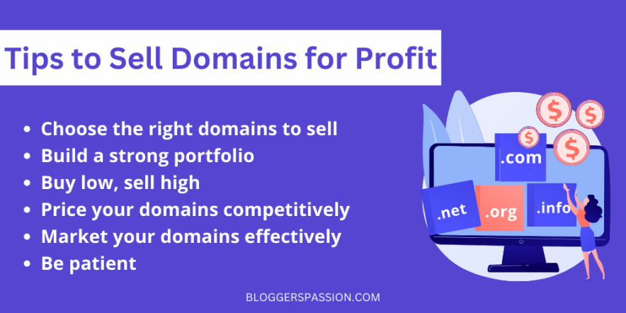 domain selling tips