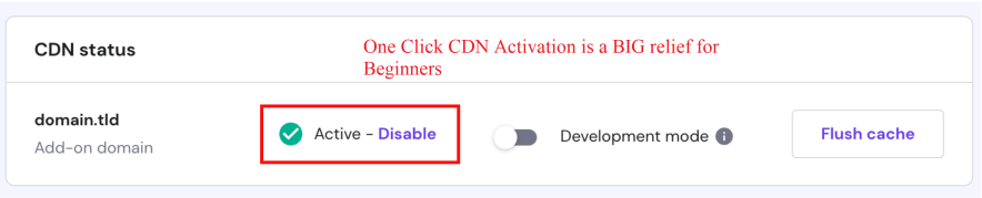 one click cdn activation