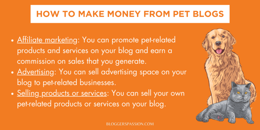 pet blogging monetization