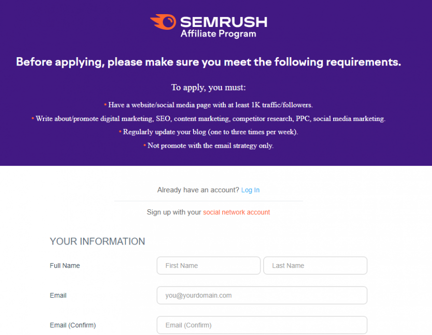 semrush affiliate