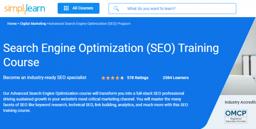 seo course simplilearn review