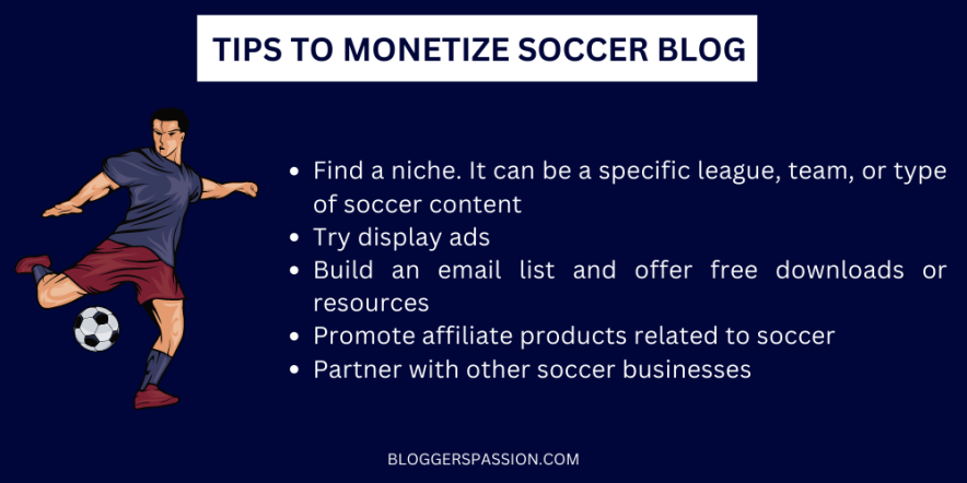 soccer blog monetization