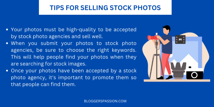 stock photo selling tips