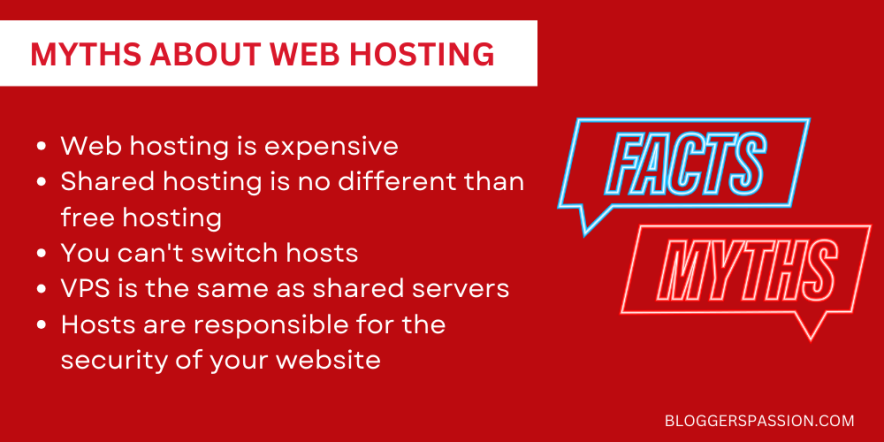 web hosting myths