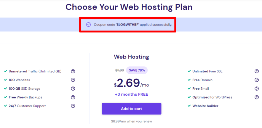 premium web hosting from hostinger