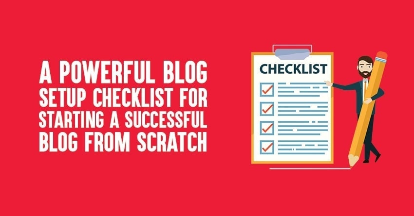 blog setup checklist