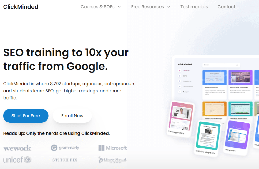 clickminded seo training review