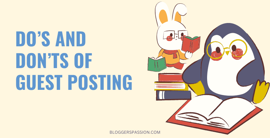 do's and don'ts of guest posting