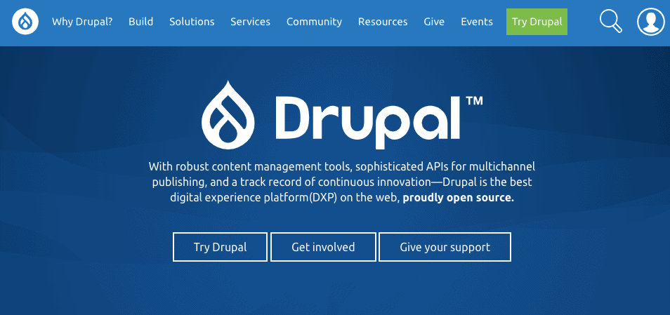 Drupal blogging platform