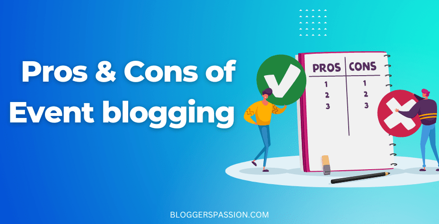 event blogging pros and cons