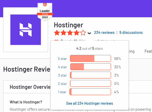 hostinger user reviews