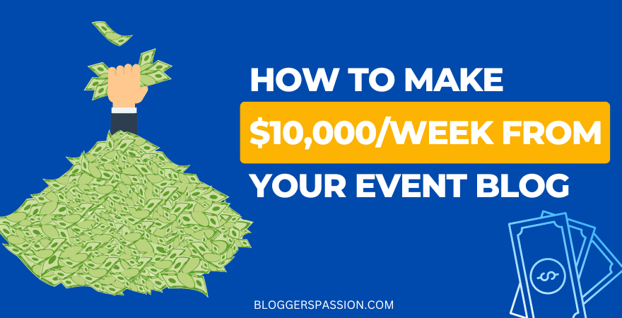 make money from event blogging
