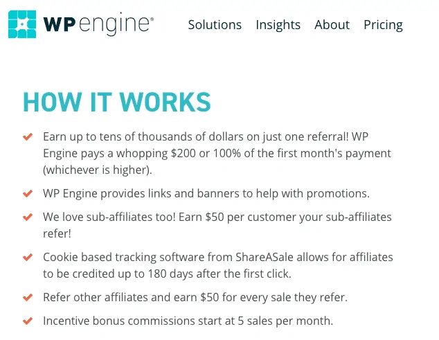 WPEngine Affiliate Payout
